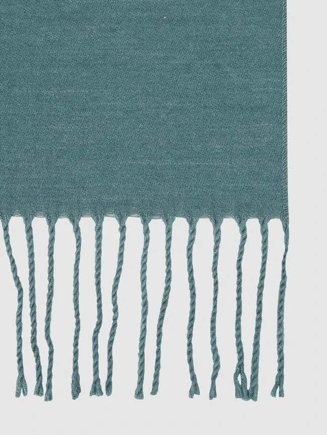 Kurt Beines Schal Mit Baumwoll-Anteil - Dunkelgrün 2 Kurt Beines Schal Mit Baumwoll-Anteil - Dunkelgrün – Bild 2