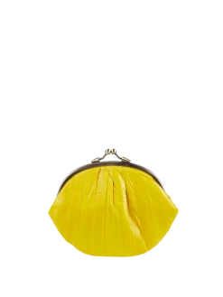 Becksöndergaard Geldbörse Aus Aalhaut Modell 'Granny' - Gelb