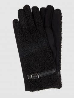 Eem-fashion Touchscreen-Handschuhe Aus Bouclé - Schwarz
