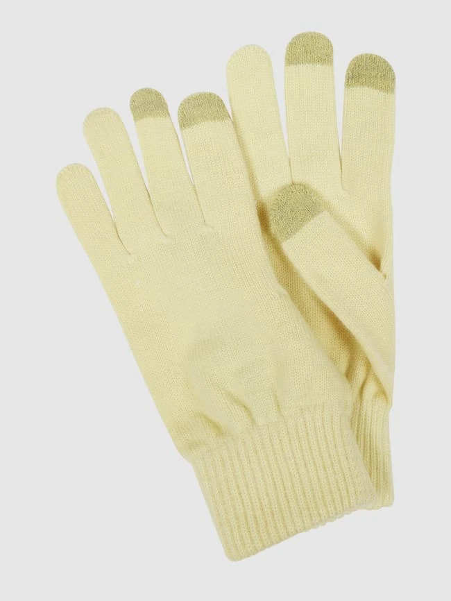 Mango Handschuhe Mit Viskose-Anteil Modell 'Betty' - Hellgelb 1 Mango Handschuhe Mit Viskose-Anteil Modell 'Betty' - Hellgelb