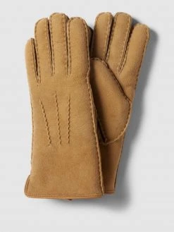 JOOP! Handschuhe Mit Label-Applikation - Sand