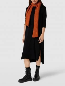 S.Oliver RED LABEL Schal Mit Woll-Anteil In Ripp-Optik - Orange