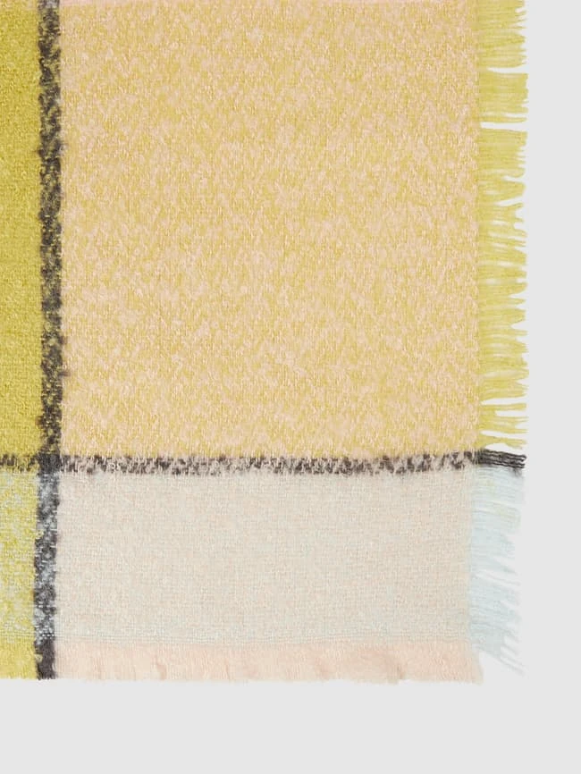 Fraas Schal Mit Karomuster - Gelb 2 Fraas Schal Mit Karomuster - Gelb – Bild 2