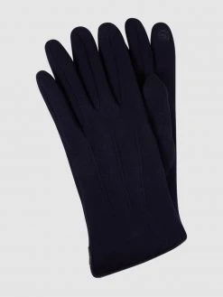 Eem-fashion Touchscreen-Handschuhe Aus Jersey - Marineblau