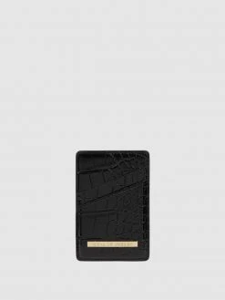 Ideal Of Sweden Kartenetui In Kroko-Optik - Magnetisch - Schwarz