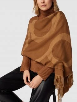 S.Oliver RED LABEL Schal Mit Allover-Muster - Cognac