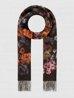 Fraas Schal Mit Allover-Muster - Schwarz