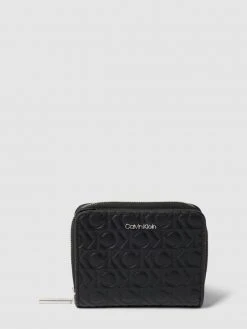 CK Calvin Klein Portemonnaie In Leder-Optik - Schwarz