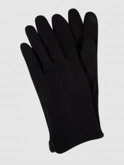 Eem-fashion Touchscreen-Handschuhe Aus Jersey - Schwarz