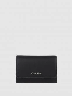 CK Calvin Klein Portemonnaie In Leder-Optik - Schwarz