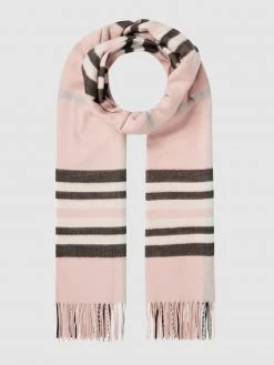 Fraas Schal Mit Karomuster - Rosé