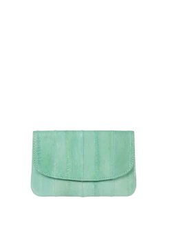 Becksöndergaard Geldbörse Aus Aalhaut Modell 'Handy' - Apfelgrün