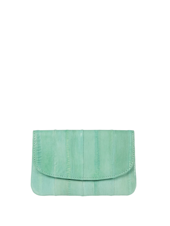 Becksöndergaard Geldbörse Aus Aalhaut Modell 'Handy' - Apfelgrün 1 Becksöndergaard Geldbörse Aus Aalhaut Modell 'Handy' - Apfelgrün