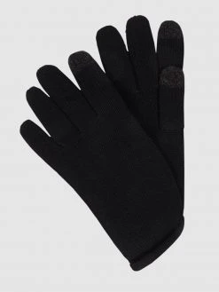 Esprit Handschuhe Aus Baumwolle - Schwarz