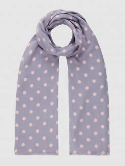 Kurt Beines Schal Mit Punktmuster - Lila