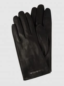 CK Calvin Klein Touchscreen-Handschuhe Aus Nappaleder - Schwarz