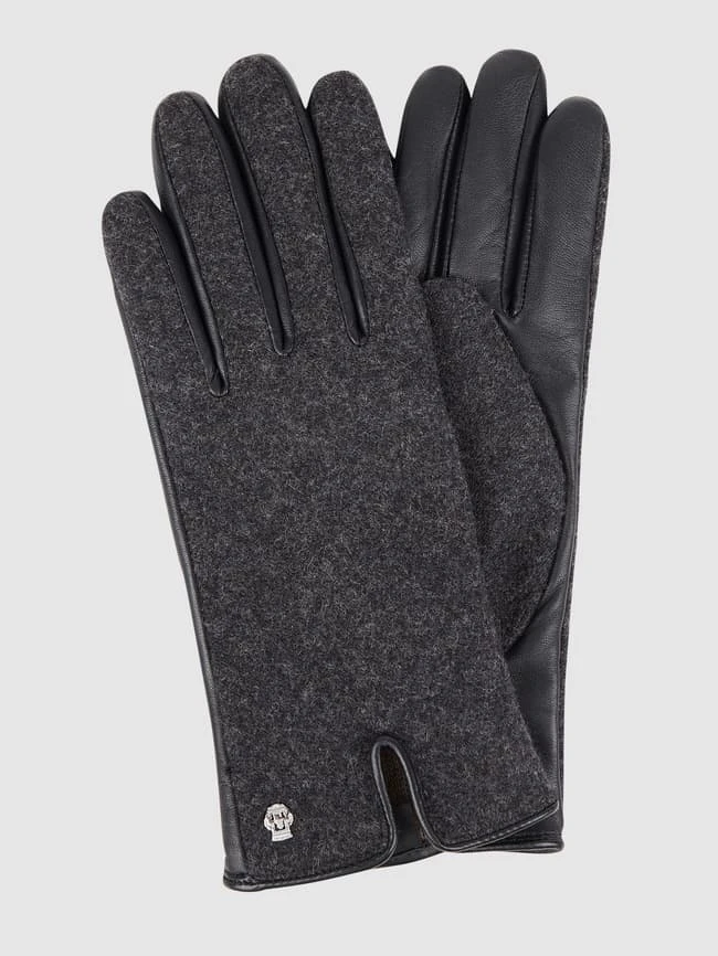 Roeckl Handschuhe Mit Kontrastbesatz - Schwarz 1 Roeckl Handschuhe Mit Kontrastbesatz - Schwarz