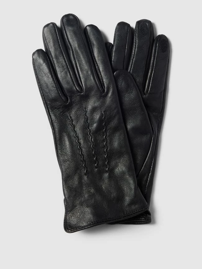 Esprit Touchscreen-Handschuhe Aus Leder Modell 'Nappa Glove' - Schwarz 1 Esprit Touchscreen-Handschuhe Aus Leder Modell 'Nappa Glove' - Schwarz