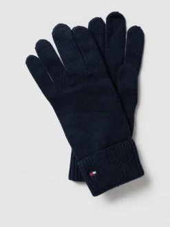 Tommy Hilfiger Handschuhe Mit Label-Stitching Modell 'ESSENTIAL' - Marineblau