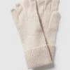Christian Berg Woman Handschuhe Aus Kaschmir Mit Breitem Umschlang - Beige Meliert