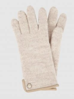 Roeckl Handschuhe Aus Gewalkter Schurwolle - Beige