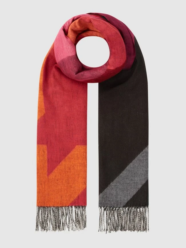 Fraas Schal Mit Allover-Muster - Fuchsia 1 Fraas Schal Mit Allover-Muster - Fuchsia