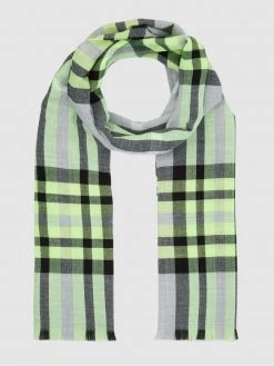 Fraas Schal Mit Tartan-Karo - Hellgrau