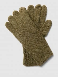 Mango Handschuhe In Melange-Optik Modell 'Beatritz' - Olivgrün
