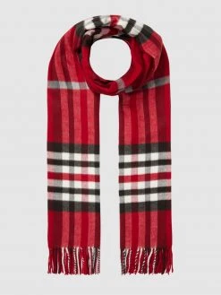 Fraas Schal Mit Karomuster - Rot