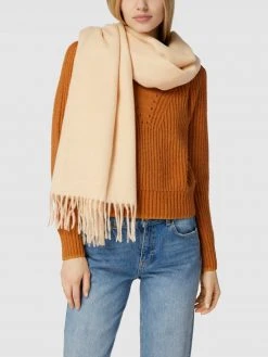 Mango Schal Mit Ausgefransten Abschlüssen Modell 'LOVY' - Offwhite