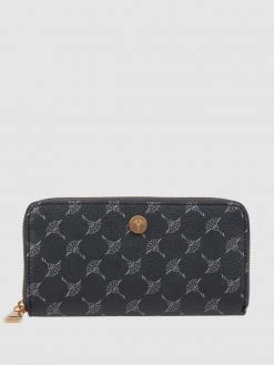 JOOP! Portemonnaie Mit Logo-Muster Modell 'Melete' - RFID-blocking - Dunkelblau