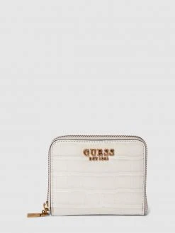 Guess Portemonnaie Mit Label-Applikation Modell 'LAUREL' - Stein