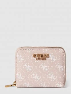 Guess Portemonnaie Mit Allover-Muster Modell 'LAUREL' - Rosé