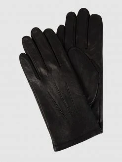 Eem-fashion Handschuhe Aus Leder - Schwarz