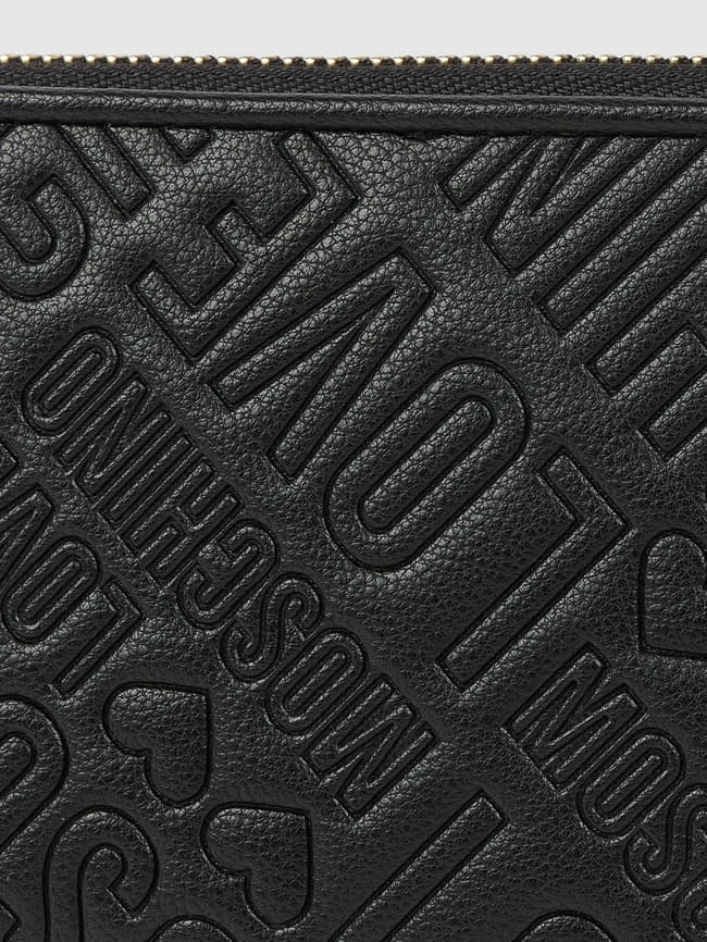 Love Moschino Portemonnaie Mit Logo-Muster - Schwarz 2 Love Moschino Portemonnaie Mit Logo-Muster - Schwarz – Bild 2
