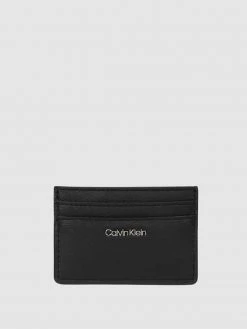 CK Calvin Klein Kartenetui In Leder-Optik - Schwarz