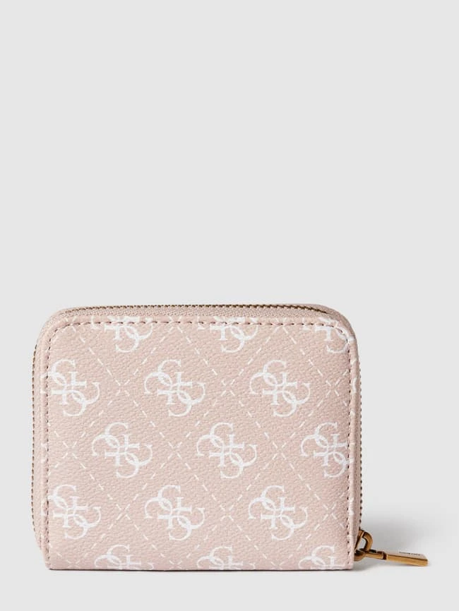 Guess Portemonnaie Mit Allover-Muster Modell 'LAUREL' - Rosé 2 Guess Portemonnaie Mit Allover-Muster Modell 'LAUREL' - Rosé – Bild 2