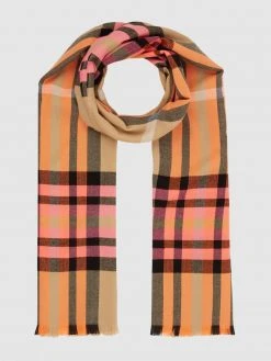 Fraas Schal Mit Tartan-Karo - Hellbraun