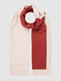 CK Calvin Klein Schal Aus Modal-Viskose-Mix - Terrakotta