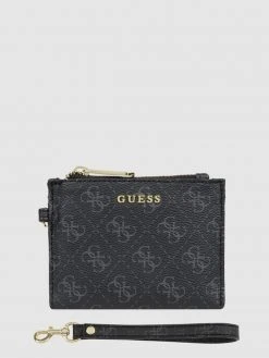 Guess Kartenetui Mit Logo-Muster - Schwarz