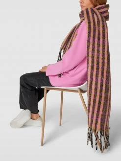 Esprit Schal Mit Karomuster - Anthrazit