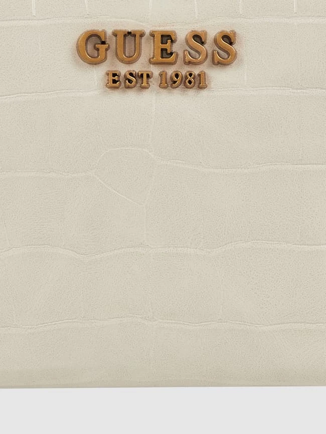 Guess Portemonnaie In Kroko-Optik Modell 'Laurel' - Ecru 2 Guess Portemonnaie In Kroko-Optik Modell 'Laurel' - Ecru – Bild 2