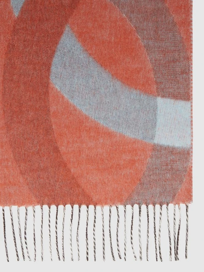 Fraas Schal Mit Allover-Muster - Lachs 2 Fraas Schal Mit Allover-Muster - Lachs – Bild 2