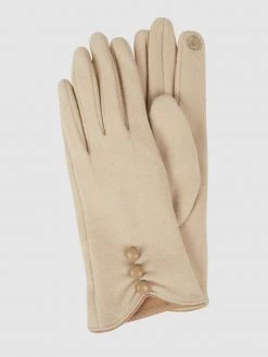 Eem-fashion Touchscreen-Handschuhe Mit Zierknöpfen - Beige
