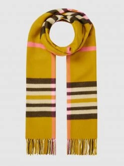 Fraas Schal Mit Karomuster - Senfgelb