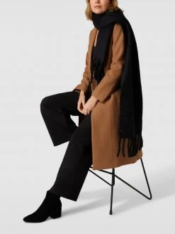 Mango Schal Mit Ausgefransten Abschlüssen Modell 'REHIMA' - Schwarz