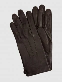 Eem-fashion Handschuhe Aus Schafsleder - Dunkelbraun