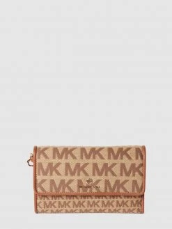 MICHAEL Michael Kors Portemonnaie Mit Allover-Logo-Muster - Mittelbraun