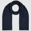 Fraas Schal Mit Viskose-Anteil - Marineblau