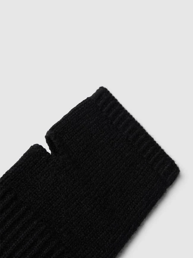 Christian Berg Woman Handschuhe Aus Kaschmir In Strick-Optik - Schwarz 3 Christian Berg Woman Handschuhe Aus Kaschmir In Strick-Optik - Schwarz – Bild 3